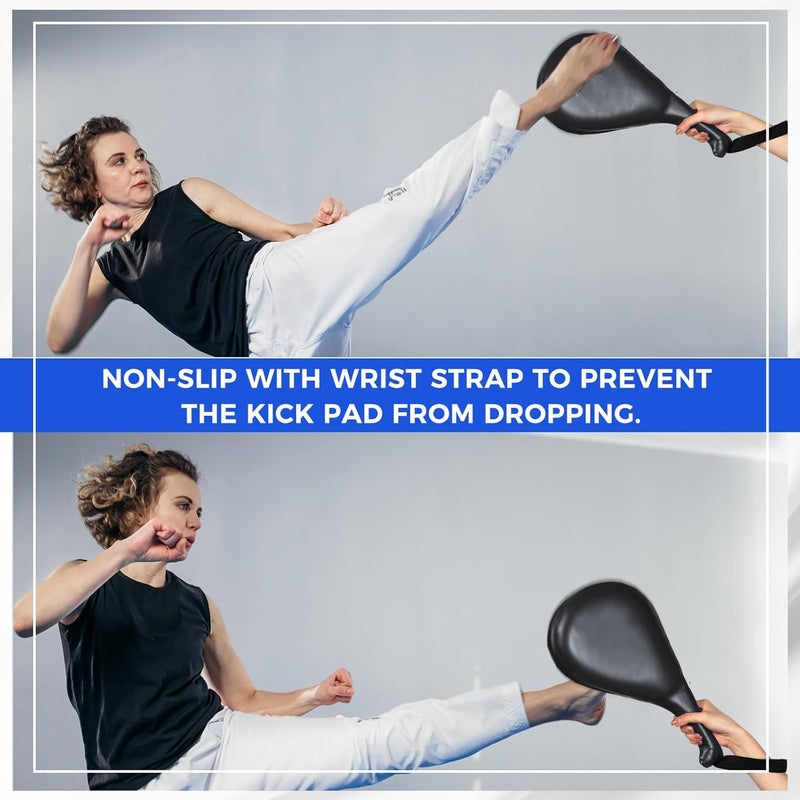 Poen 3 قطع وسادات كيك تايكوندو لموي تاي MMA كاراتيه معدات التدريب القتالية كيك بوكسينغ وسادات التدريب معدات استهداف الضربات من جلد PU - Image 4